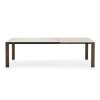 Tavolo Dorian Wood CB/4815-R160 Connubia -  Gambe Noce, struttura Nero opaco e Piano in ceramica Sale