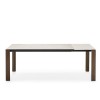 Tavolo Dorian Wood CB/4815-R160 Connubia -  Gambe Noce, struttura Nero opaco e Piano in ceramica Sale