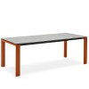 Tavolo Dorian Metal CB/4815-R160 Connubia - Struttura Zafferano opaco e Piano in ceramica Stone