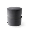 Pouf Pof CB/5207 Connubia - Rivestito in tessuto Mat Grigio