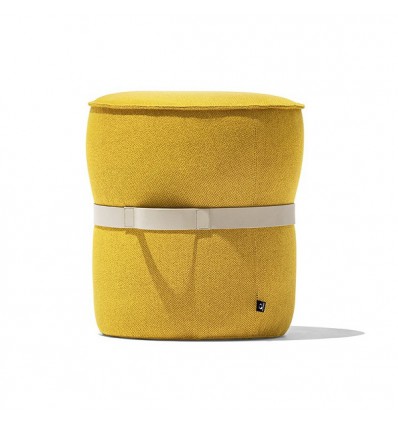 Pouf Pof CB/5207 Connubia - Rivestito in tessuto Cros Limone