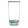 Seduta Sospesa Lisa Swing 2883 Scab Design - Struttura Antracite e seduta corda menta