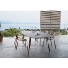Tavolo Esagonale Squid Scab Design - Struttura Terracotta e Piano Ardesia