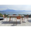 Tavolo rettangolare Squid 2431 Scab Design - Struttura Terracotta e Piano in Ardesia