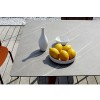 Tavolo rettangolare Squid 2431 Scab Design - Struttura Tortora e Piano effetto Marmo Sahara