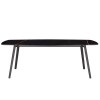 Tavolo Squid M 2438 Scab Design - Struttura Nera e Piano in marmo Sahara Noir