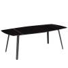 Tavolo Squid M 2438 Scab Design - Struttura Nera e Piano in marmo Sahara Noir