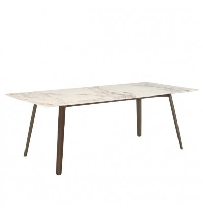 Tavolo Squid M 2433 Scab Design - Struttura Bronzo e Piano marmo Calacatta
