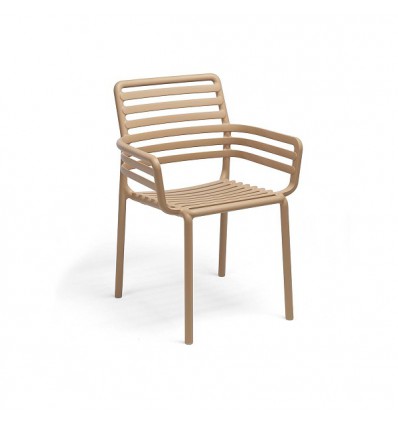Sedia Doga con braccioli Nardi - Cappuccino 