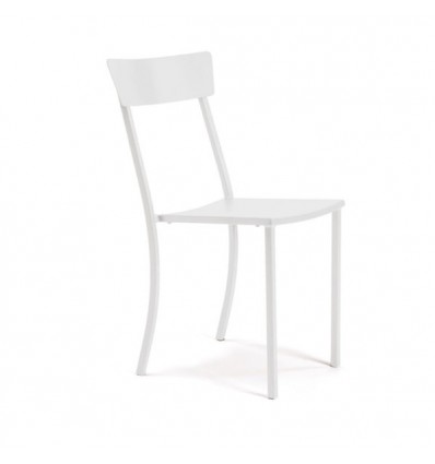 Sedia Mogan Vermobil - Struttura in metallo nel colore Bianco Goffrato.