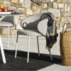 Poltroncina Tuka CB/1999-E Connubia Outdoor - Struttura Bianco e Seduta Cook Bianco