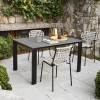 Sedia YO! CB/1986-E Connubia Outdoor - Struttura Nero e seduta in corda Sabbia
