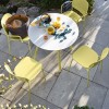 Sedia YO! CB/1986-E Connubia Outdoor - Struttura Limone e seduta in polipropilene Limone