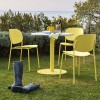 Sedia YO! CB/1986-E Connubia Outdoor - Struttura Limone e seduta in polipropilene Limone