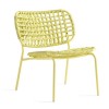 Poltrona Lounge YO! CB/3505-E Connubia Outdoor - Struttura Limone  e seduta in corda Limone