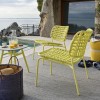Poltrona Lounge YO! CB/3505-E Connubia Outdoor - Struttura Limone  e seduta in corda Limone