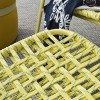 Poltrona Lounge YO! CB/3505-E Connubia Outdoor - Struttura Limone  e seduta in corda Limone