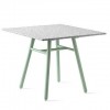 Tavolo YO! CB/4812-FQ90 Connubia Outdoor - Struttura Timo opaco e Piano in Eco Stone Sale e pepe