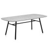 Tavolo YO! CB/4812-FSE Connubia outdoor - Struttura Nero opaco e piano in Eco Stone Sale e Pepe