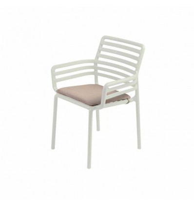 Cuscino Doga Armchair Nardi - rivestito in tessuto acrilico colore Lino 152.