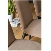 Sedia Riley CB/2158 Connubia - Struttura Grafite e Tessuto Mat Cammello