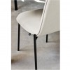 Sedia Riley CB/2157 Connubia - Struttura Nero opaco e Seduta Tessuto Cross Sabbia