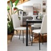 Sedia Riley CB/2157 Connubia - Struttura Nero opaco e Seduta Tessuto Cross Sabbia