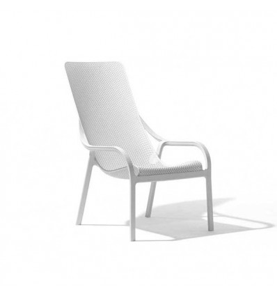 Poltrona Net Lounge Nardi - In polipropilene, colore Bianco.