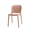 Sedia Hug 2380 Scab Design - In tecnopolimero, colore Caramel 17.