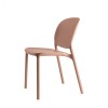 Sedia Hug 2380 Scab Design - In tecnopolimero, colore Caramel 17.