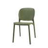 Sedia Hug 2380 Scab Design - In tecnopolimero, colore Verde Oliva 56.