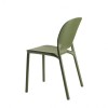 Sedia Hug 2380 Scab Design - In tecnopolimero, colore Verde Oliva 56.
