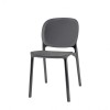 Sedia Hug 2380 Scab Design - In tecnopolimero, colore Antracite 81.