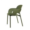 Sedia Hug 2382 Scab Design - In tecnopolimero, colore Verde Oliva 56.