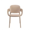 Sedia Hug 2382 Scab Design - In tecnopolimero, colore Tortora 15.