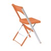 Sedia Compact Pieghevole Gaber - Struttura in alluminio, seduta e schienale in Arancione 33.