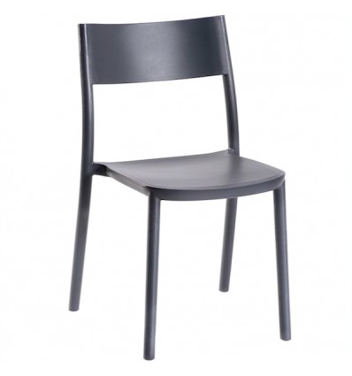 Sedia To-Me Gaber - In tecnopolimero, colore Antracite 21.