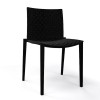 Sedia Clipperton Gaber - Struttura in Nero e seduta in Nero 10.