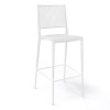 Sgabello Kalipa Gaber - Struttura in Bianco e seduta e schienale in Bianco