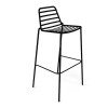 Sgabello Link Gaber - In metallo Nero 10, altezza seduta 76 centimetri.