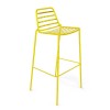 Sgabello Link Gaber - In metallo Giallo 02, altezza seduta 76 centimetri.
