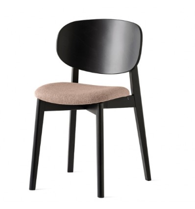 Sedia Eide CB/2188-A Connubia - Struttura Grafite e Seduta Tortora SLA