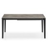 Tavolo Artic CB/4855-R130 Connubia - Struttura Nero Opaco P15 e piano in legno nobilitato Vesuvio P1DW
