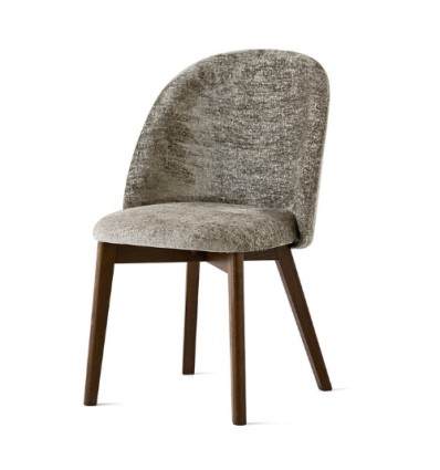 Sedia Tuka Mid CB/2190 Connubia - Struttura Smoke P12 e Seduta in tessuto Enil Tortora SYU