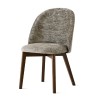 Sedia Tuka Mid CB/2190 Connubia - Struttura Smoke P12 e Seduta in tessuto Enil Tortora SYU