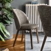 Sedia Tuka Mid CB/2190 Connubia - Struttura Smoke P12 e Seduta in tessuto Enil Tortora SYU