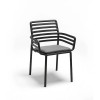 Cuscino Doga Armchair Nardi - rivestito in tessuto Sunbrella colore Fumo 193.