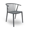 Sedia Woody Resol - Colore Grigio Antracite.