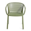 Sedia Gianet con braccioli Gaber - Colore Verde Oliva.