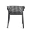 Sedia Gianet con braccioli Gaber - Colore Antracite.